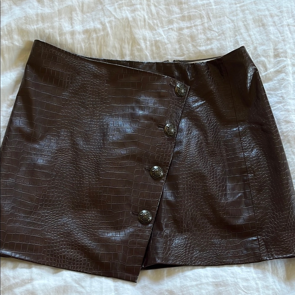 Veronica Beard Brown Mini Skirt